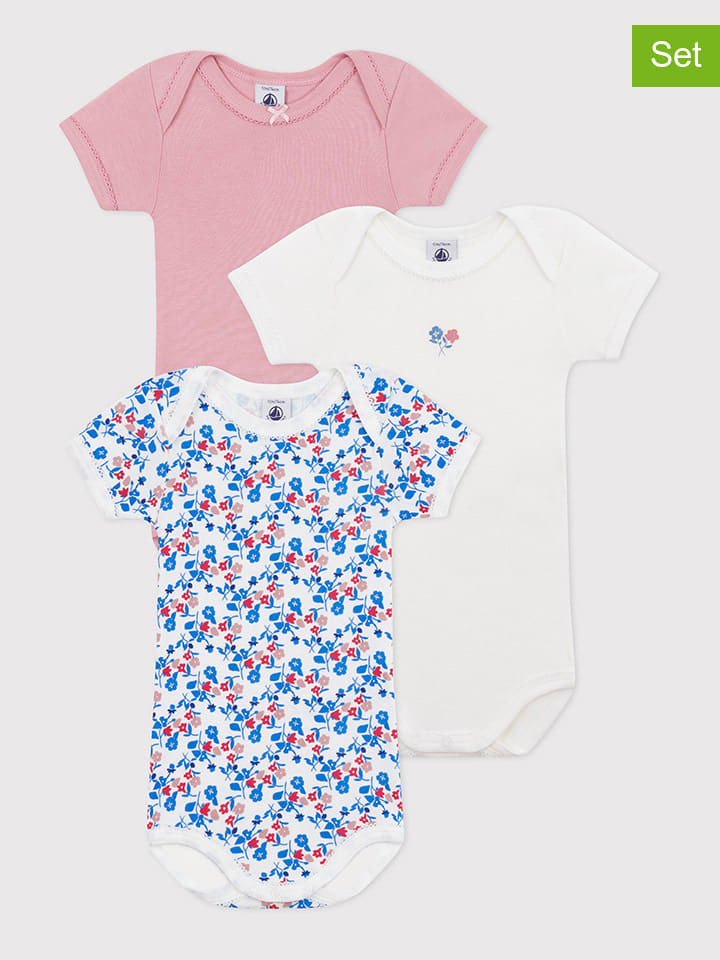 PETIT BATEAU Комплект из 3 боди розово-белого цвета
PETIT BATEAU Комплект из 3 боди розово-белого цвета