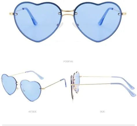 Солнцезащитные очки в форме сердца 2026 года, металлические, для женщин, модные, без оправы, с прозрачными линзами LOVE, защита от УФ-излучения UV400 MTZJH, Gold Pink
Солнцезащитные очки в форме сердца 2026 года, металлические, для женщин, модные, без оправы, с прозрачными линзами LOVE, защита от УФ-излучения UV400 MTZJH, Gold Pink
