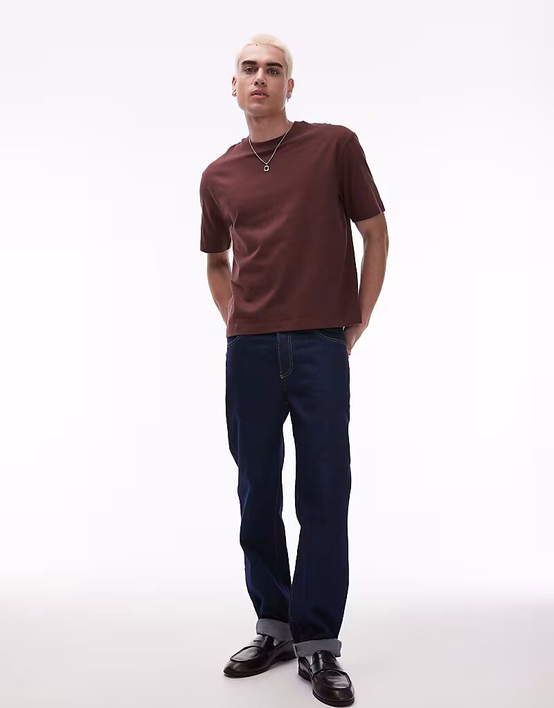 Футболка Topman свободного кроя коричневого цвета
Футболка Topman свободного кроя коричневого цвета