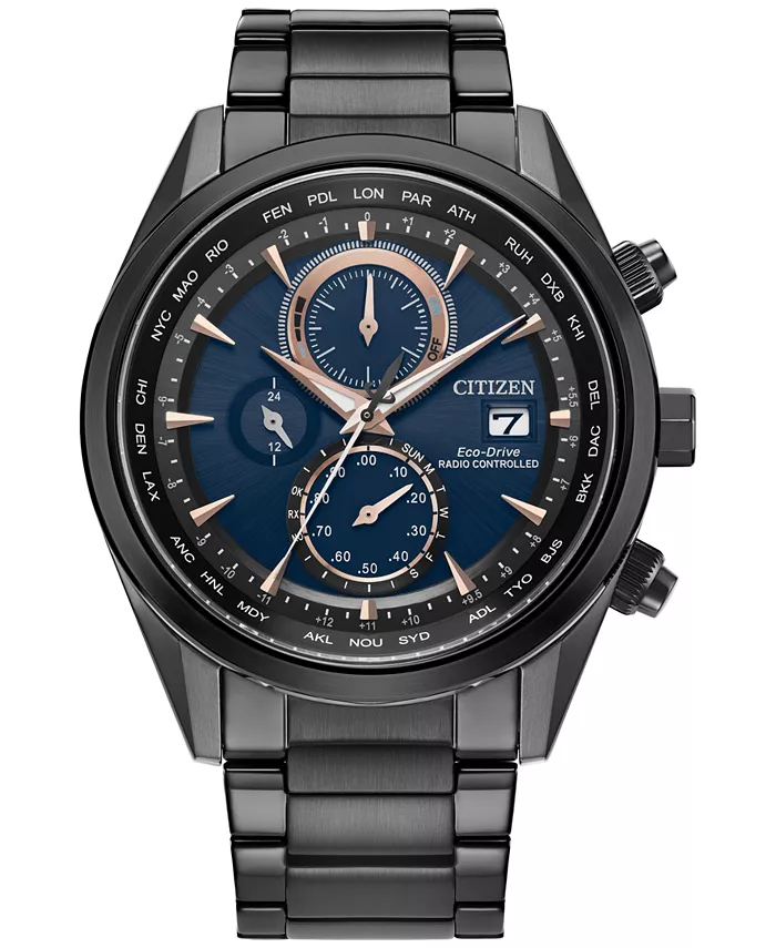 Мужские часы Eco-Drive Chronograph Sport Luxury с радиоуправлением, черный корпус из нержавеющей стали, браслет, 43 мм Citizen
Мужские часы Eco-Drive Chronograph Sport Luxury с радиоуправлением, черный корпус из нержавеющей стали, браслет, 43 мм Citizen