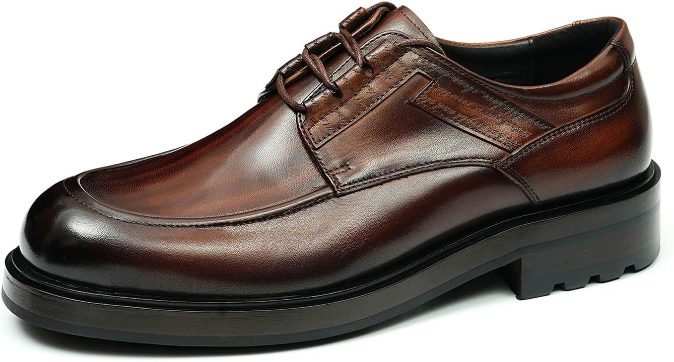 Мужские туфли Santimon Oxfords, формальные дерби, из натуральной кожи, с гладким носком, современные костюмные туфли, модная легкая обувь для мужчин, удобные туфли для выпускного, свадьбы, смокинга, деловые и повседневные, коричневый
Мужские туфли Santimon Oxfords, формальные дерби, из натуральной кожи, с гладким носком, современные костюмные туфли, модная легкая обувь для мужчин, удобные туфли для выпускного, свадьбы, смокинга, деловые и повседневные, коричневый