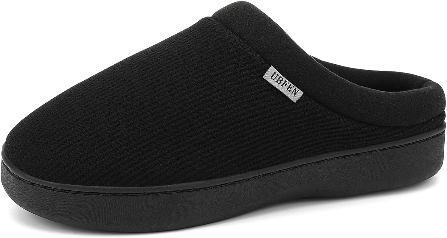 Мужские тапочки UBFEN для дома и спальни с мемори-пенной стелькой, легкие, без застежек, подходят для улицы, черный
Мужские тапочки UBFEN для дома и спальни с мемори-пенной стелькой, легкие, без застежек, подходят для улицы, черный
