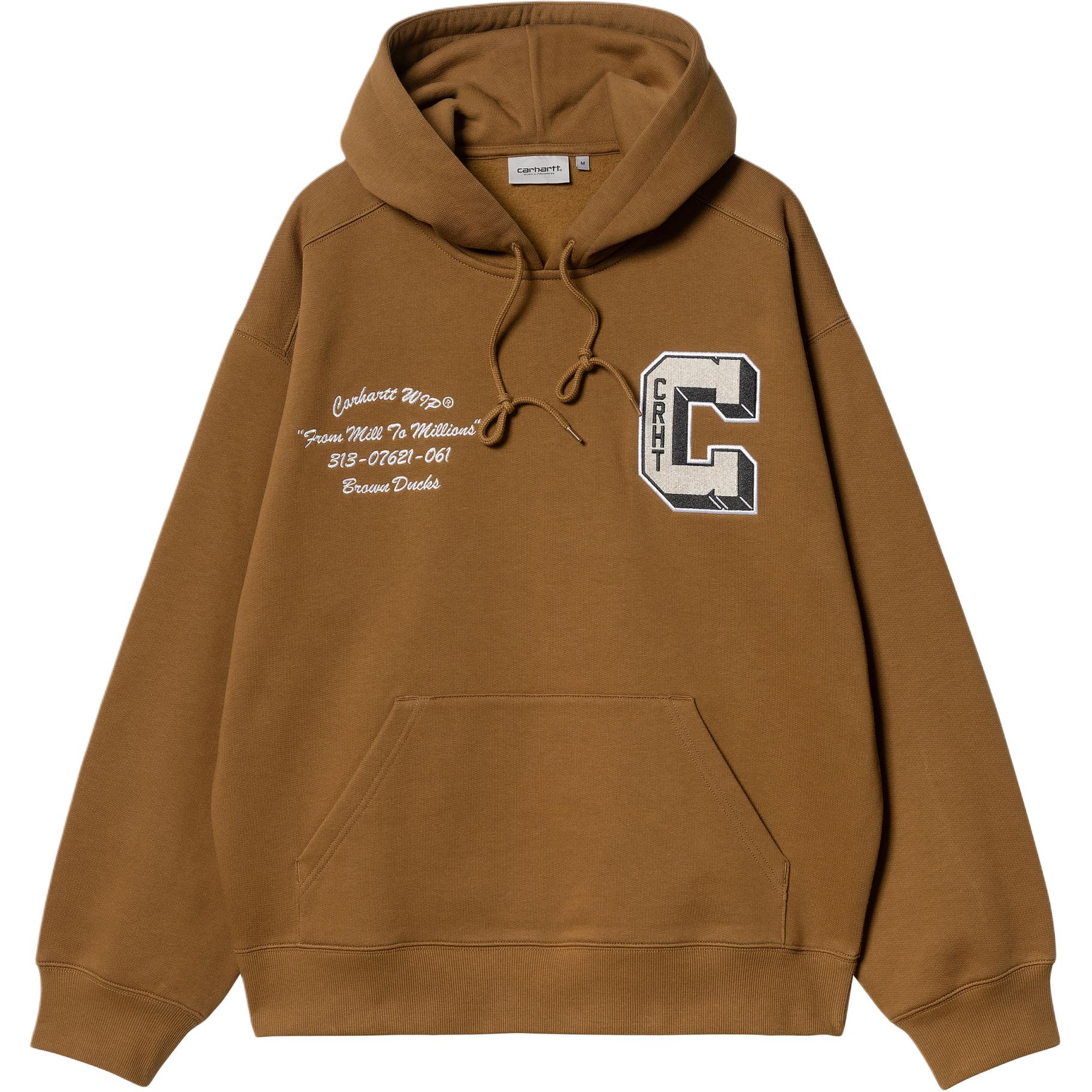 Худи с завязками ducks Carhartt WIP, коричневый
Худи с завязками ducks Carhartt WIP, коричневый