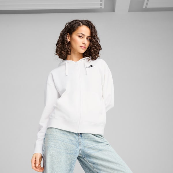 Женская флисовая толстовка с капюшоном на молнии Puma Essentials, белый
Женская флисовая толстовка с капюшоном на молнии Puma Essentials, белый