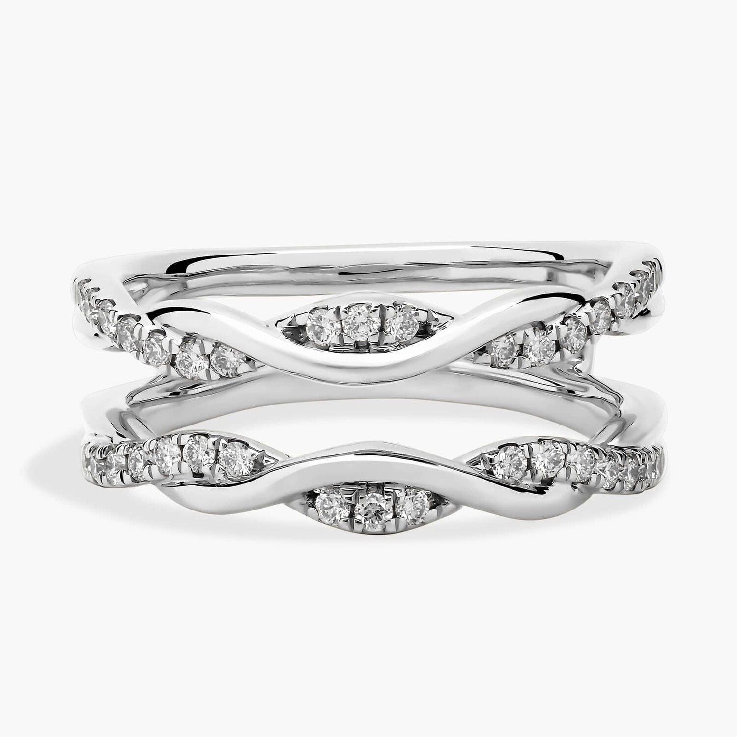 Вставка с бриллиантом в виде двойной спирали из платины (1/4 карата) Blue Nile
Вставка с бриллиантом в виде двойной спирали из платины (1/4 карата) Blue Nile