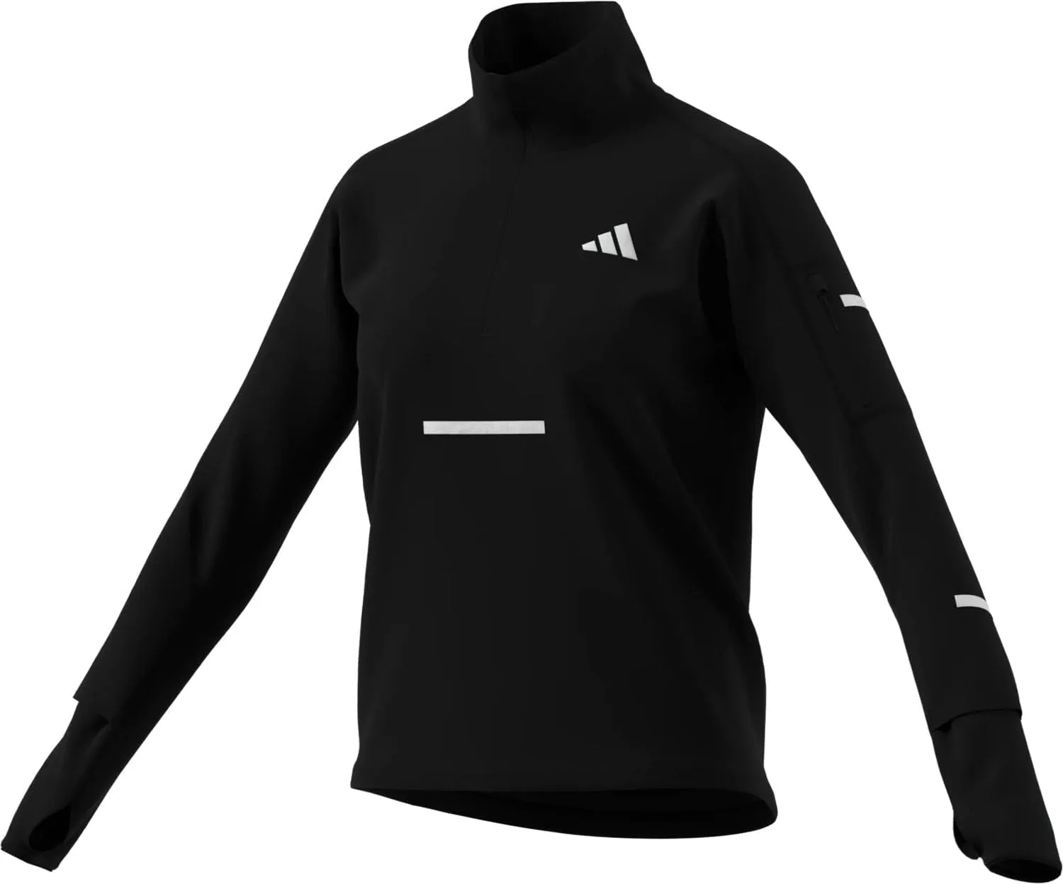 Женская теплая футболка с длинным рукавом и полузастежкой adidas
Женская теплая футболка с длинным рукавом и полузастежкой adidas
