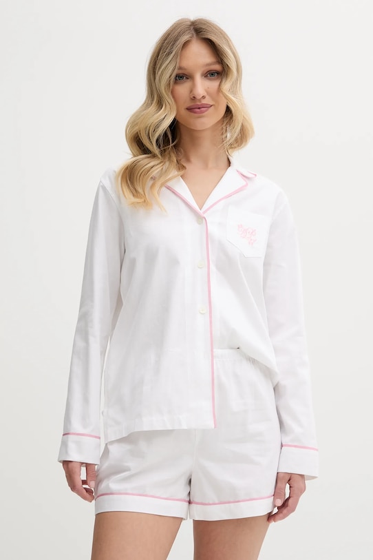 Хлопковая пижама Lauren Ralph Lauren, белый
Хлопковая пижама Lauren Ralph Lauren, белый