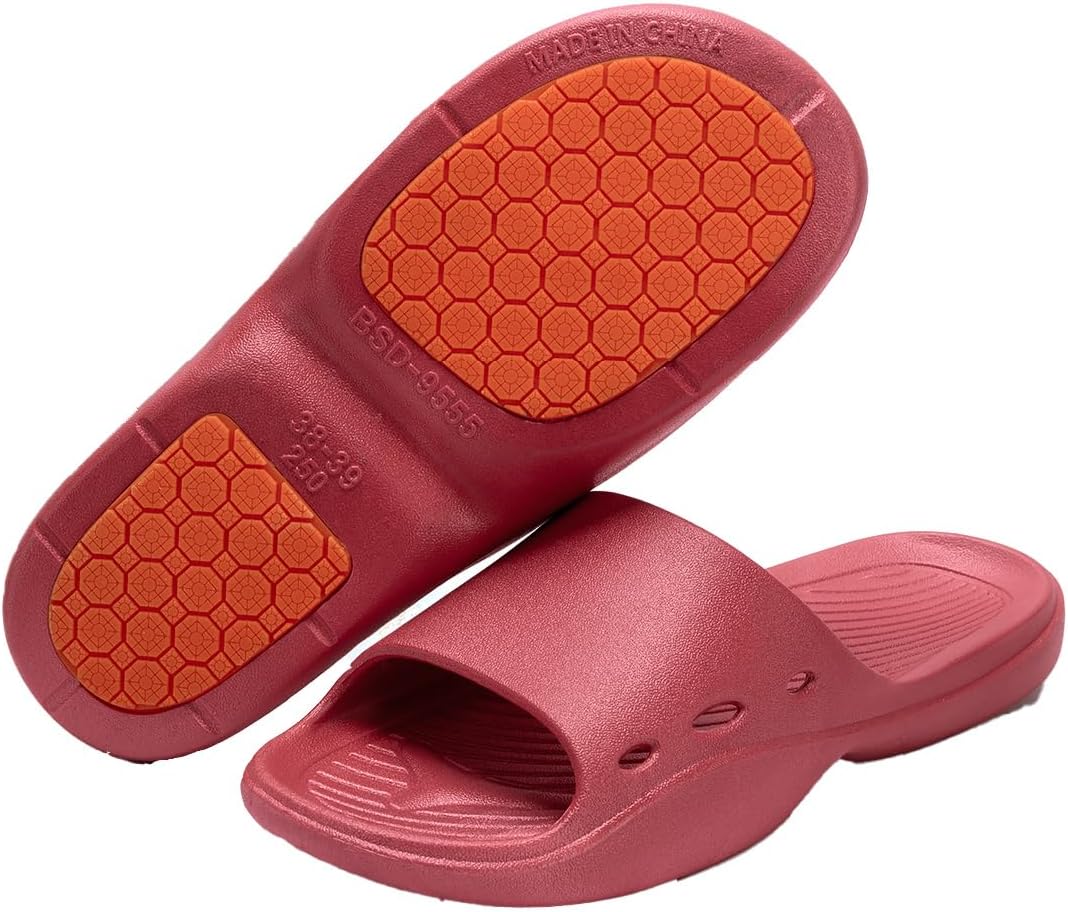 Женские и мужские шлепанцы для душа oukisam, быстро сохнущие, легкая подошва, нескользящие шлепанцы для ванной, красный
Женские и мужские шлепанцы для душа oukisam, быстро сохнущие, легкая подошва, нескользящие шлепанцы для ванной, красный