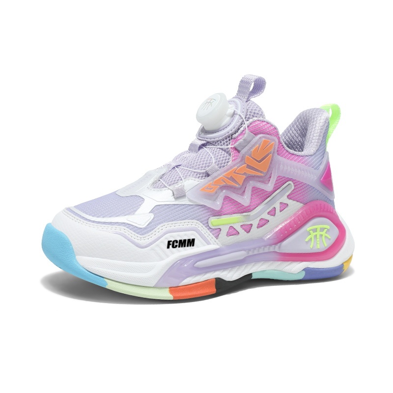 Противоскользящие, дышащие, легкие, амортизирующие низкие баскетбольные кроссовки для детей FCMM, розовый/фиолетовый
Противоскользящие, дышащие, легкие, амортизирующие низкие баскетбольные кроссовки для детей FCMM, розовый/фиолетовый