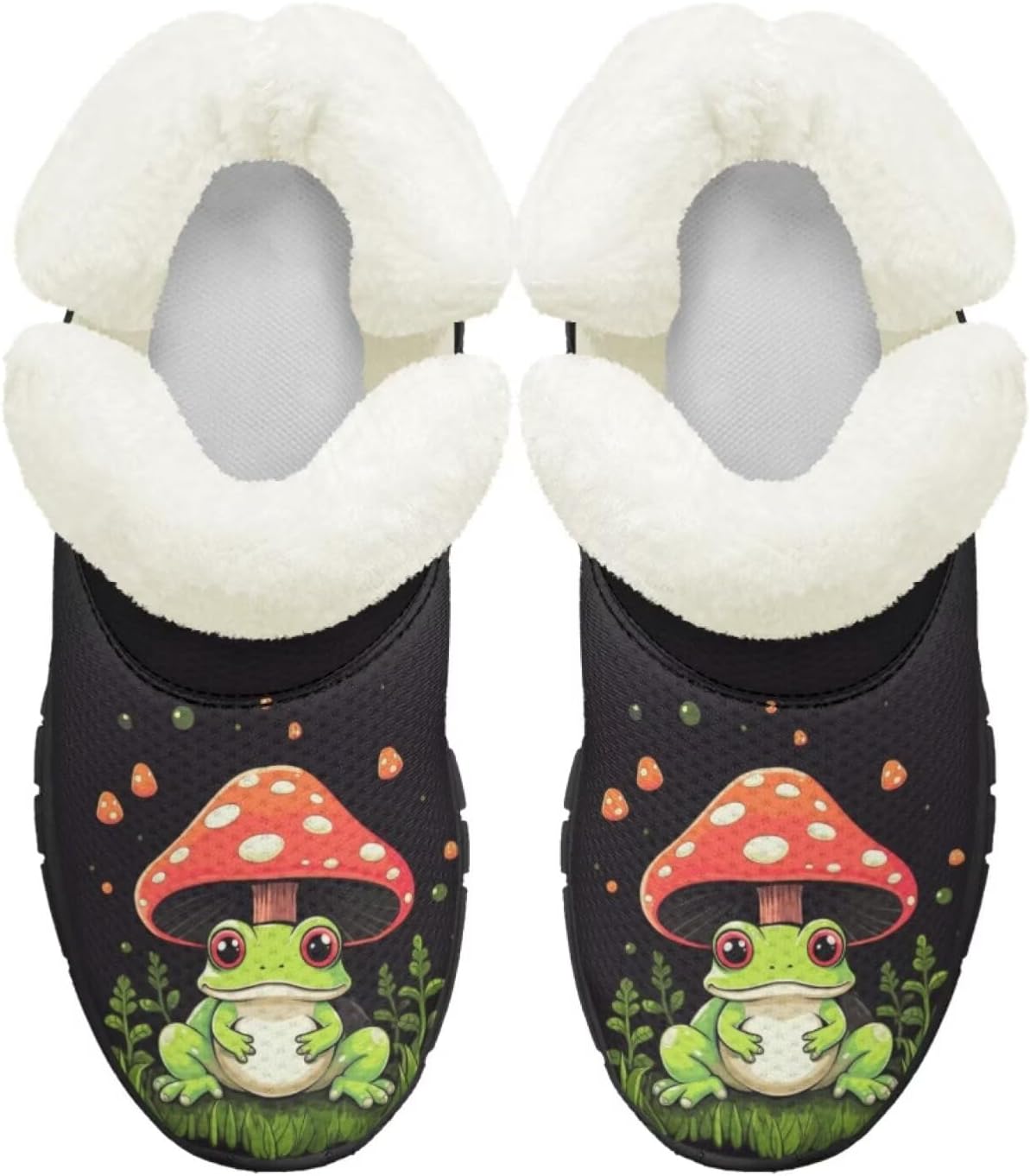 Ботинки на осень-зиму для девочек, большие и маленькие дети, противоскользящие зимние ботинки, с меховой подкладкой, на липучке, повседневные Pointodoor, Frog Mushroom Pattern
Ботинки на осень-зиму для девочек, большие и маленькие дети, противоскользящие зимние ботинки, с меховой подкладкой, на липучке, повседневные Pointodoor, Frog Mushroom Pattern