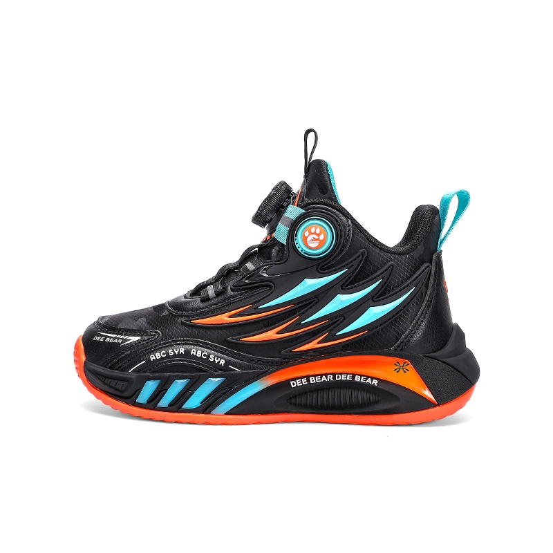 Баскетбольные кроссовки детские YUZHAOLIN, черный/оранжевый 
Баскетбольные кроссовки детские YUZHAOLIN, черный/оранжевый
