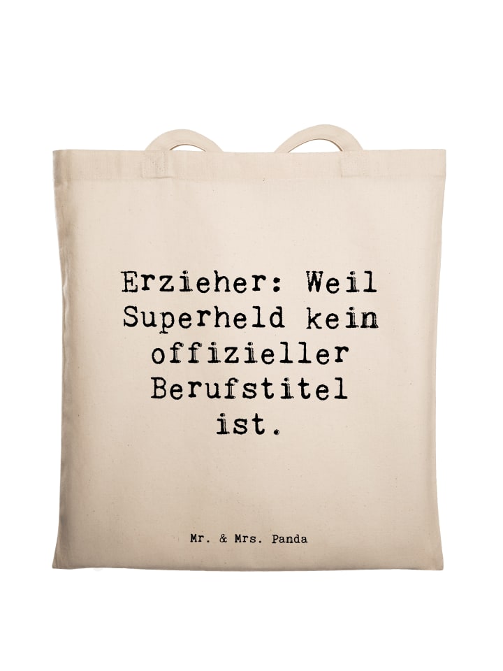 Mr. & Mrs. Panda Сумка кремового цвета с надписью "Супергерой-педагог"
Mr. & Mrs. Panda Сумка кремового цвета с надписью "Супергерой-педагог"