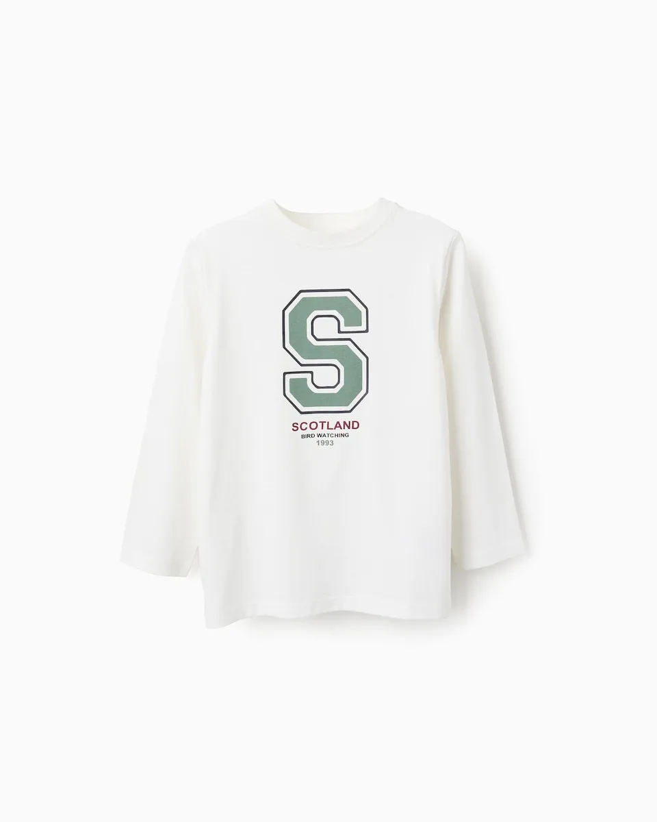 Детская футболка 100% хлопок с принтом Zippy, белый 
Детская футболка 100% хлопок с принтом Zippy, белый