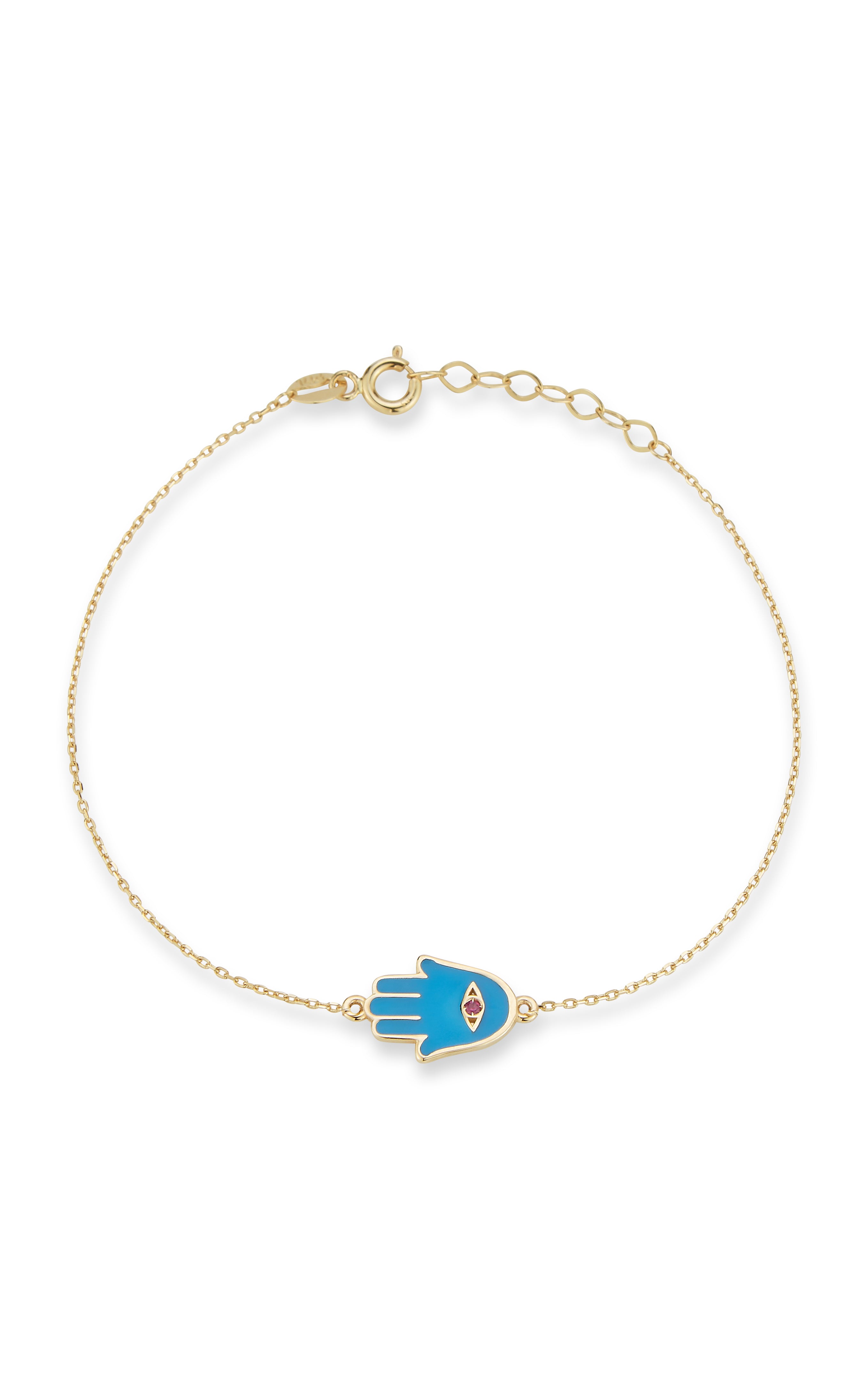 Браслет Хамса из 14-каратного золота с рубинами Ember Fine Jewelry, 14K Gold
Браслет Хамса из 14-каратного золота с рубинами Ember Fine Jewelry, 14K Gold