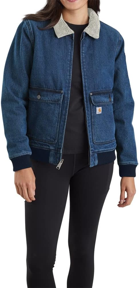 Carhartt Women's 105446 Женская куртка из денима с подкладкой из шерпы Relaxed Fit, Beech
Carhartt Women's 105446 Женская куртка из денима с подкладкой из шерпы Relaxed Fit, Beech