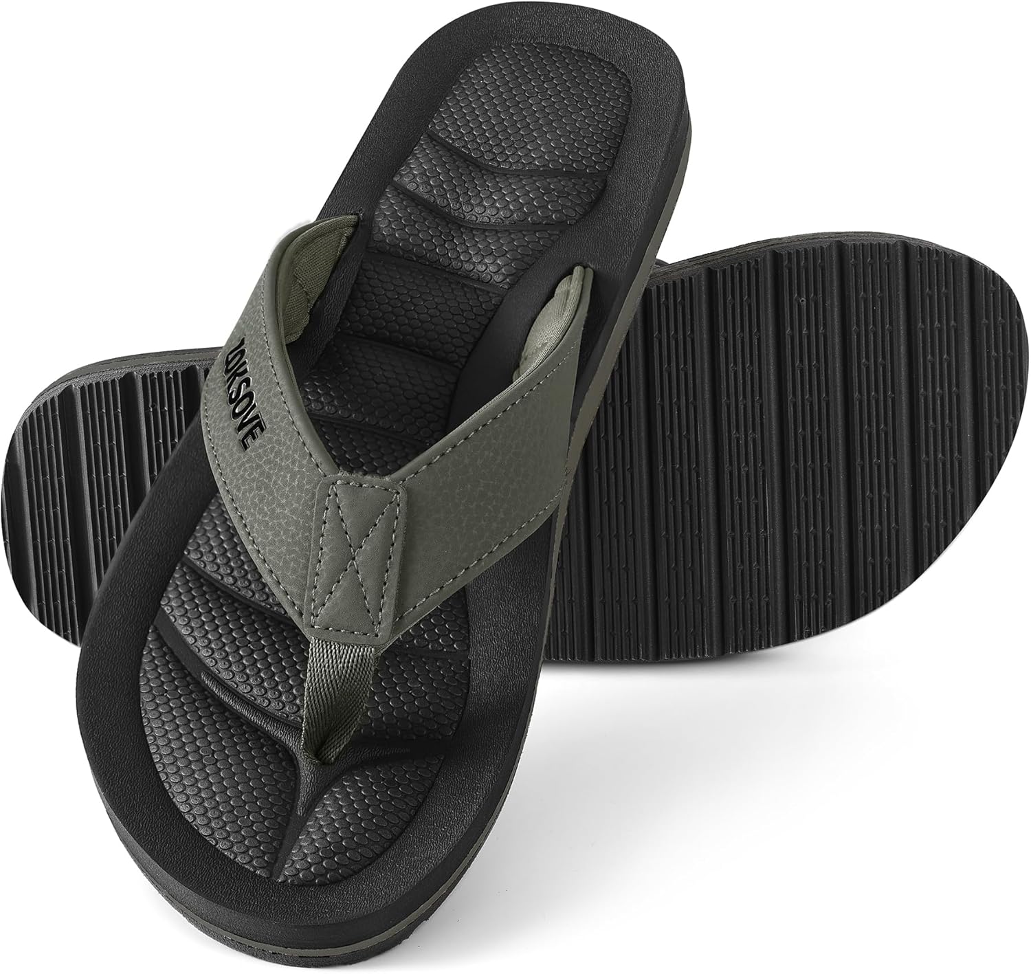 Мужские шлепанцы - с поддержкой свода стопы и комфортом - шлепанцы с амортизирующей стелькой из пены памяти - водонепроницаемые с открытым носком и ремешком между пальцами для летнего отдыха Zoksove, зеленый
Мужские шлепанцы - с поддержкой свода стопы и комфортом - шлепанцы с амортизирующей стелькой из пены памяти - водонепроницаемые с открытым носком и ремешком между пальцами для летнего отдыха Zoksove, зеленый