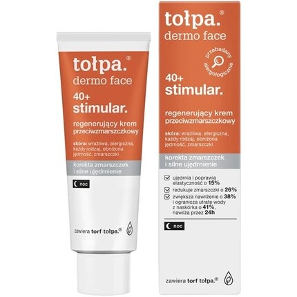 Tolpa Dermo Face 40+ Стимулирующий регенерирующий ночной крем против морщин 40мл Tołpa
Tolpa Dermo Face 40+ Стимулирующий регенерирующий ночной крем против морщин 40мл Tołpa