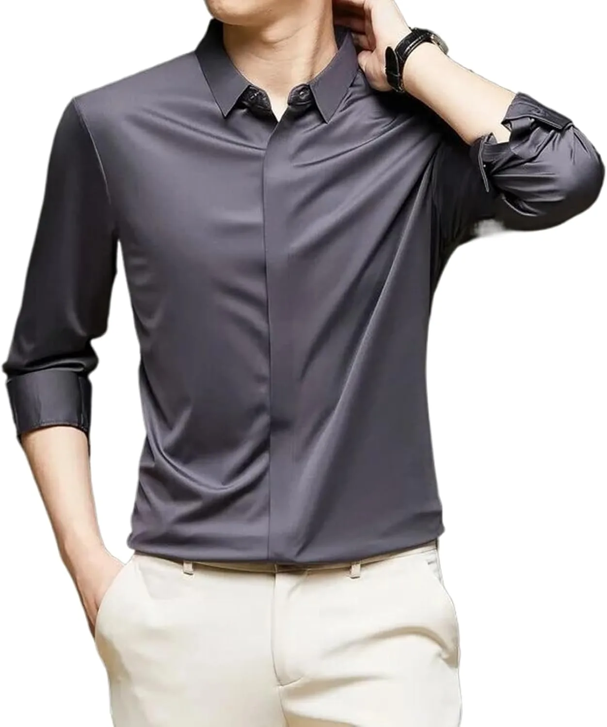 Мужская рубашка Mulberry Silk с длинными рукавами WHSZEDZB
Мужская рубашка Mulberry Silk с длинными рукавами WHSZEDZB