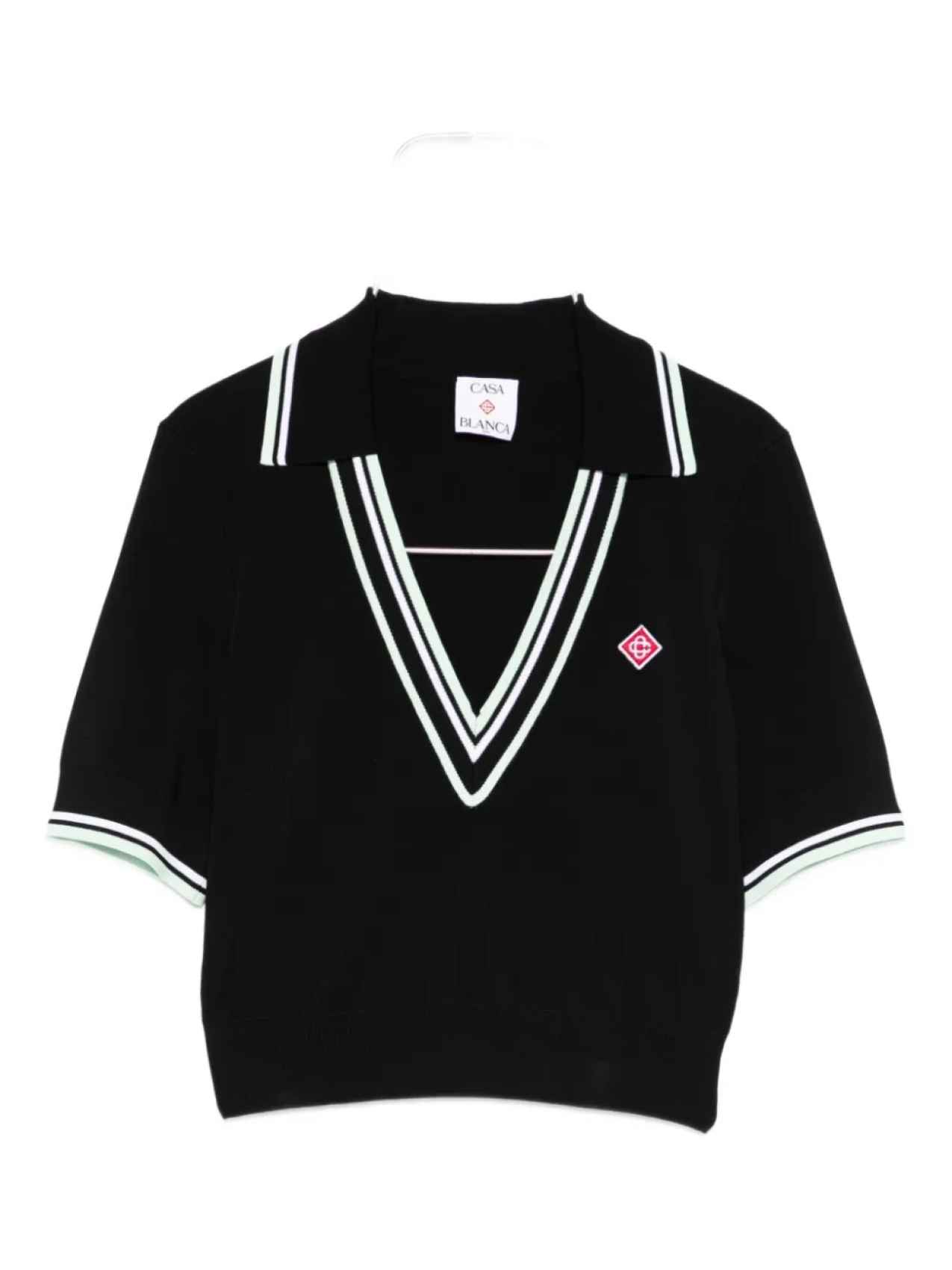 Вязаный топ с v-образным вырезом Casablanca, черный
Вязаный топ с v-образным вырезом Casablanca, черный