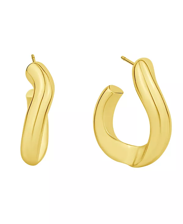 Серьги-Кольца продолговатой формы с серебряным или 18-каратным золотым покрытием And Now This, gold
Серьги-Кольца продолговатой формы с серебряным или 18-каратным золотым покрытием And Now This, gold