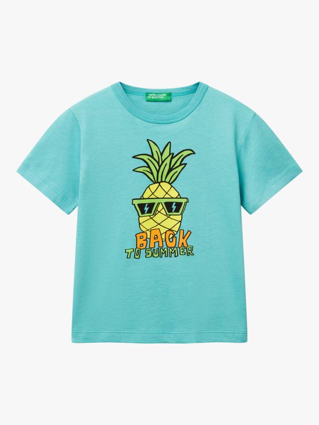 Детская футболка с ананасом Benetton, Teal Green
Детская футболка с ананасом Benetton, Teal Green