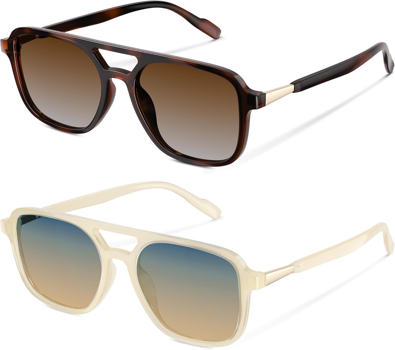 Ретро-солнцезащитные очки-авиаторы для женщин и мужчин: поляризованные, модные прямоугольные солнцезащитные очки для женщин и мужчин ELITERA, Leopard Brown+ White Blue-green Fade
Ретро-солнцезащитные очки-авиаторы для женщин и мужчин: поляризованные, модные прямоугольные солнцезащитные очки для женщин и мужчин ELITERA, Leopard Brown+ White Blue-green Fade