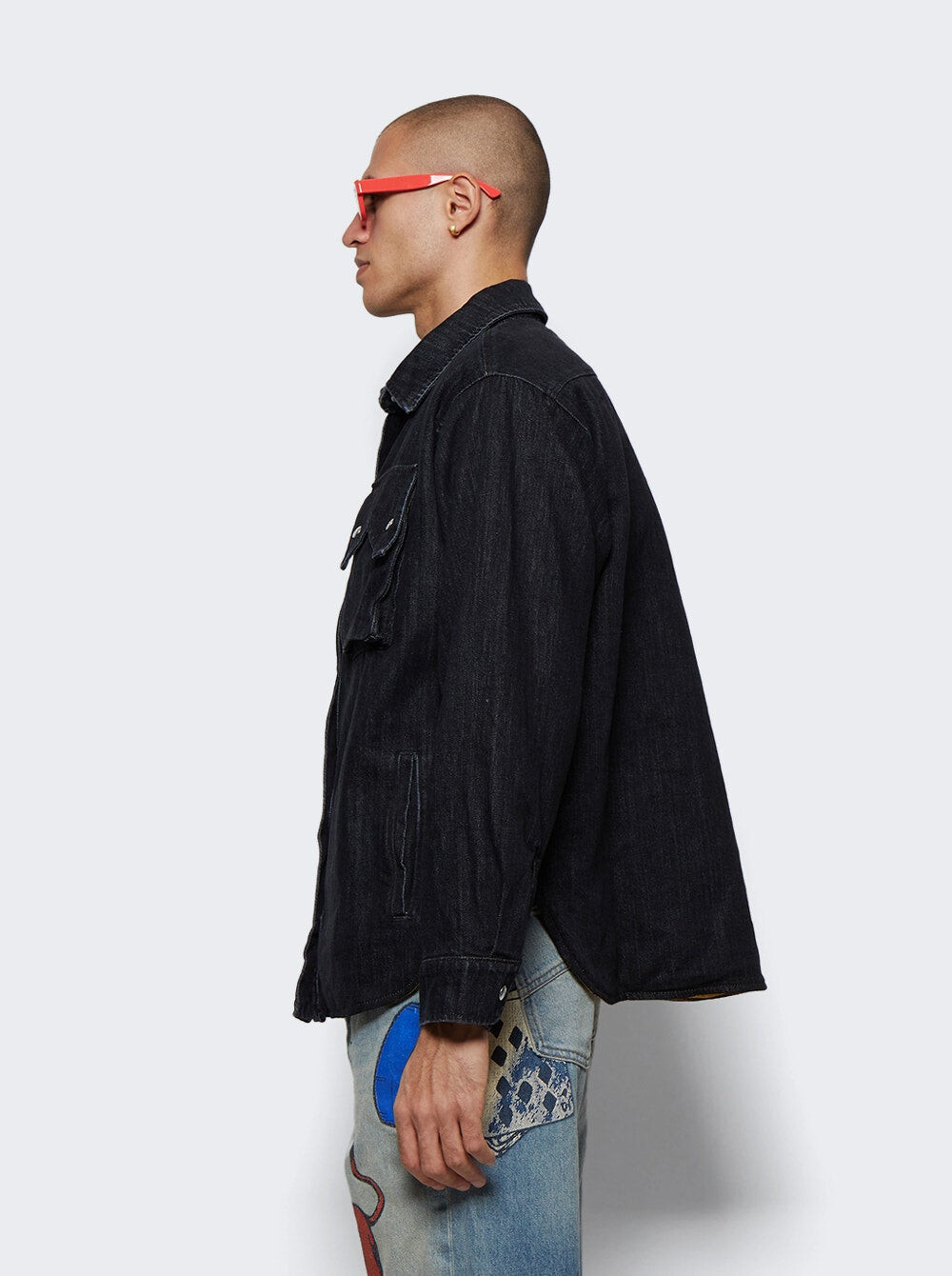 Джинсовая рубашка Rhude, черный
Джинсовая рубашка Rhude, черный