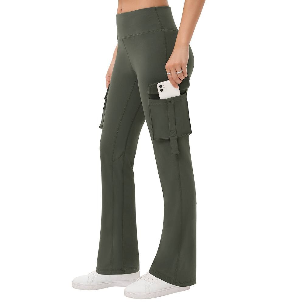 Брюки-карго для йоги со средней талией для женщин, эластичные повседневные брюки Bootcut Clearlove, цвет Army Green
Брюки-карго для йоги со средней талией для женщин, эластичные повседневные брюки Bootcut Clearlove, цвет Army Green