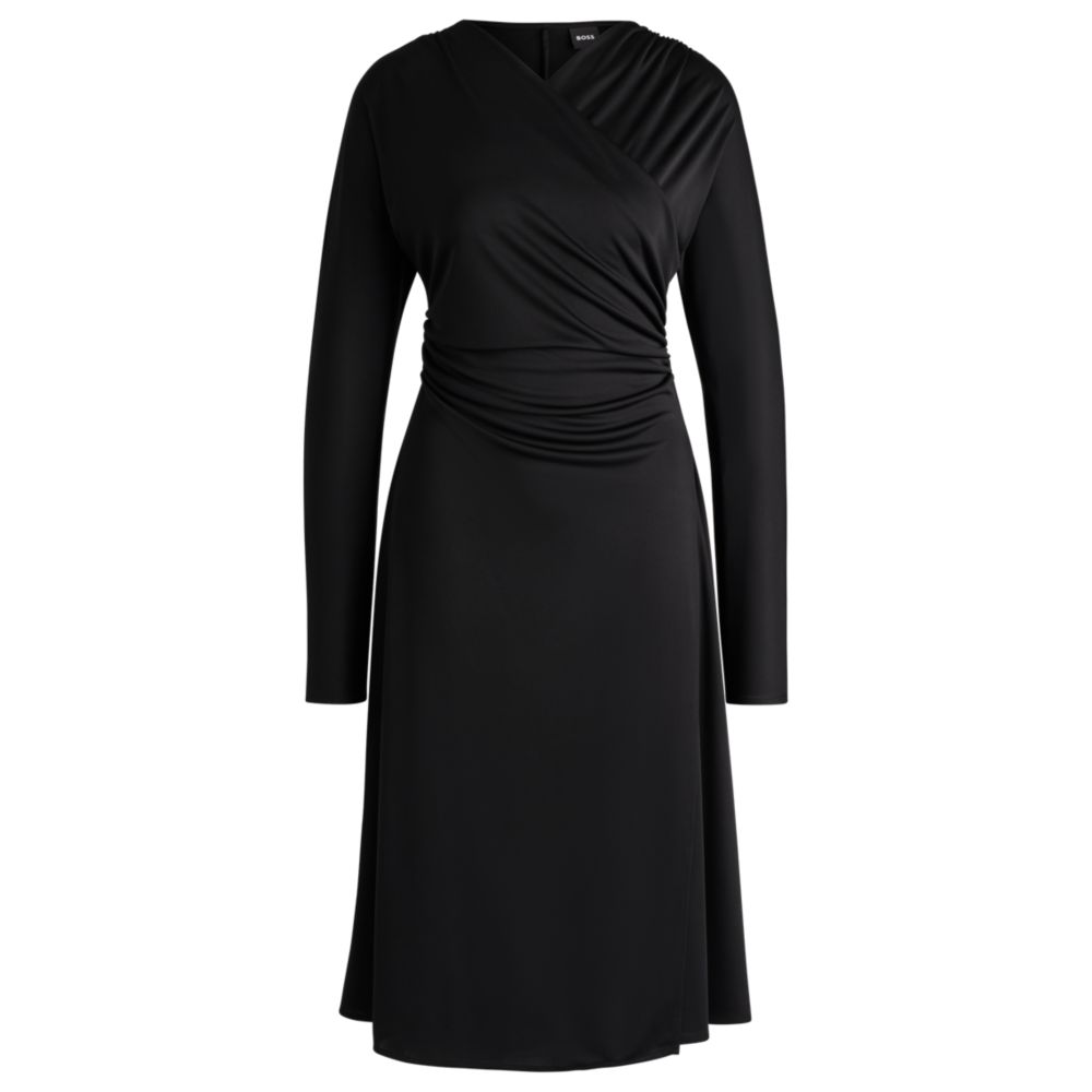 Длинное платье с запахом BOSS, черный
Длинное платье с запахом BOSS, черный
