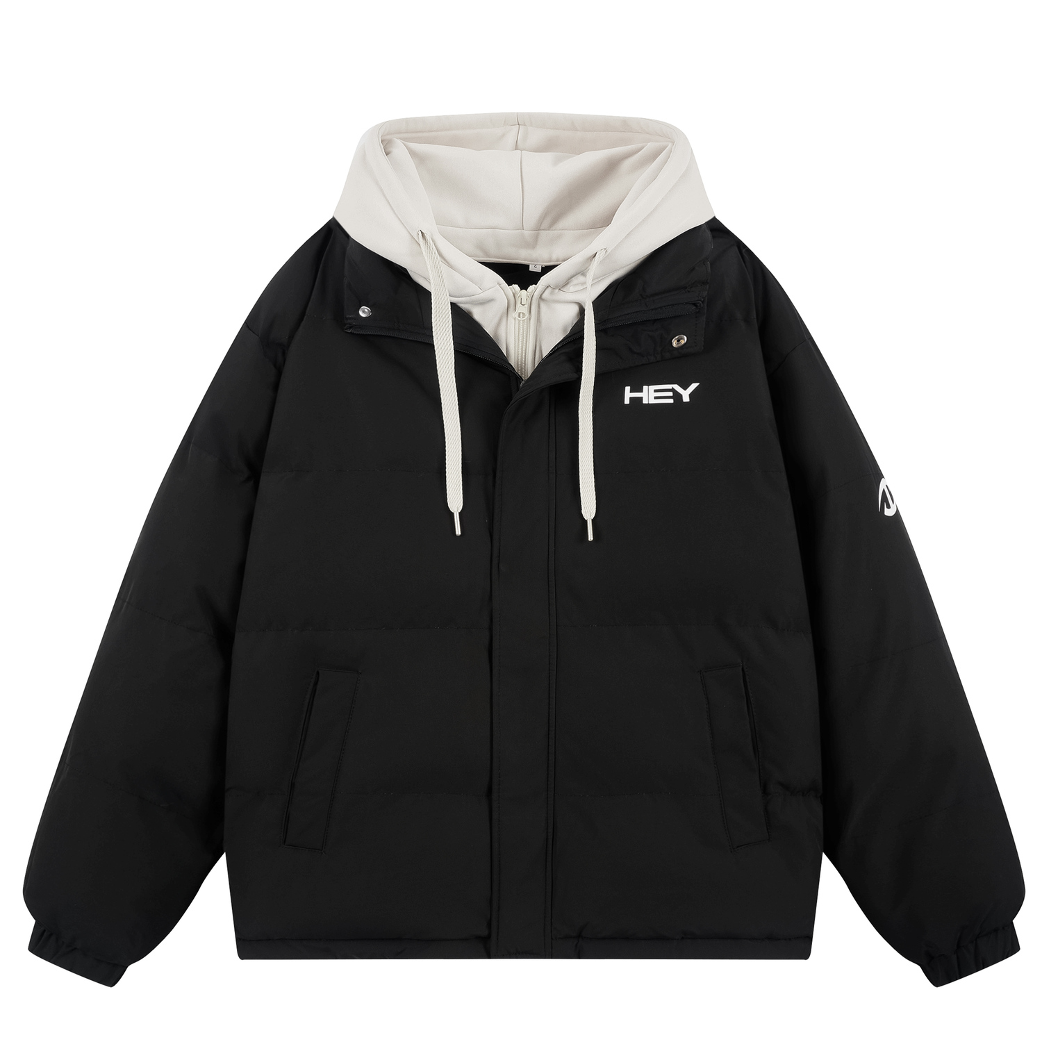 HEYMARKET Пуховик Unisex, Black White 
HEYMARKET Пуховик Unisex, Black White