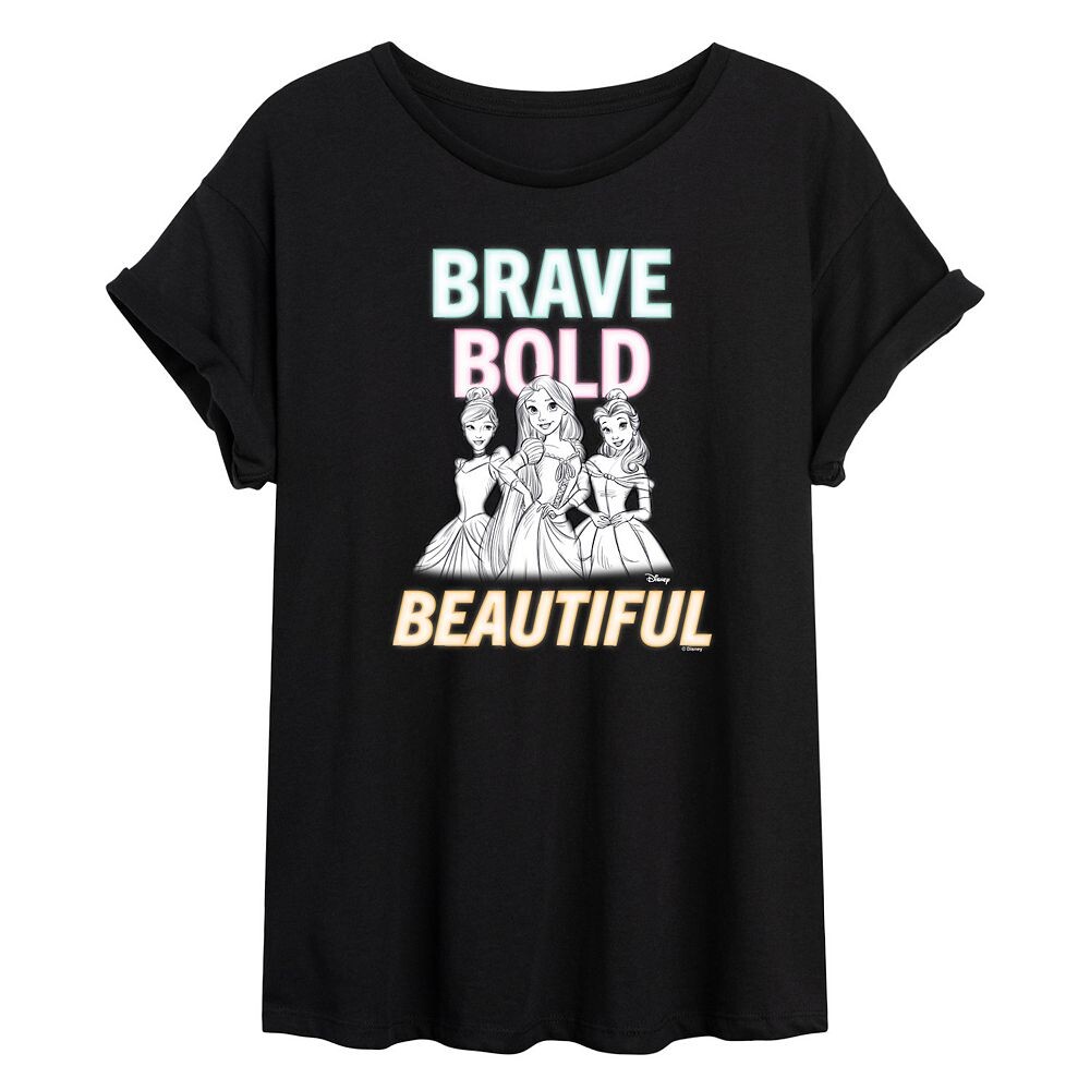 Яркая красивая струящаяся футболка Disney Princess Juniors Brave, черный
Яркая красивая струящаяся футболка Disney Princess Juniors Brave, черный