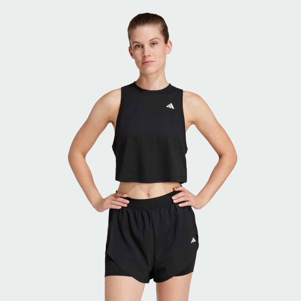 Спортивный топ Adidas Train Essentials Boxy Workout Tank Top, черный 
Спортивный топ Adidas Train Essentials Boxy Workout Tank Top, черный