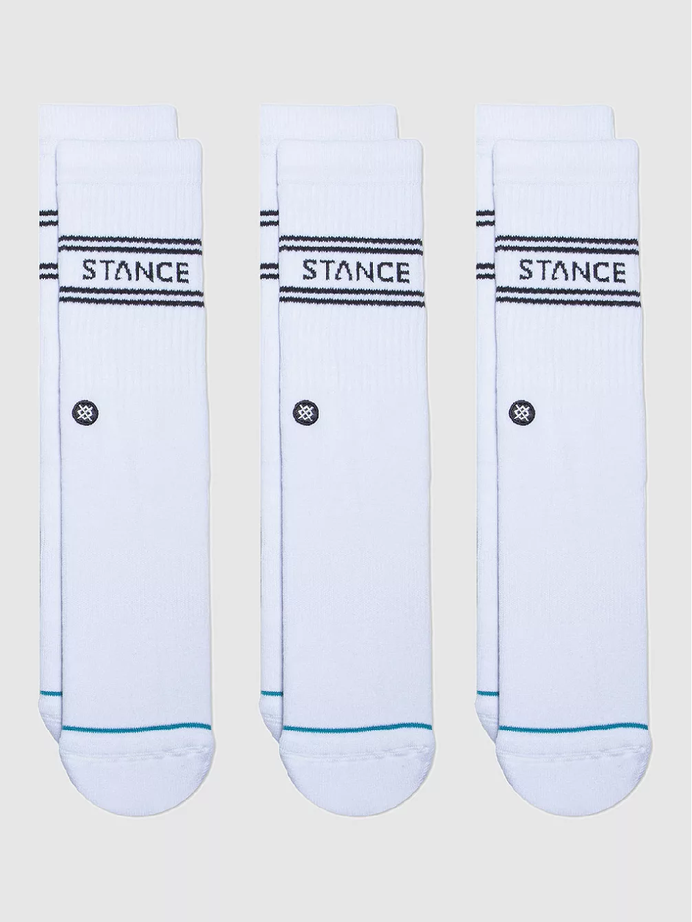 Комплект базовых носков из трех пар Stance, белый
Комплект базовых носков из трех пар Stance, белый