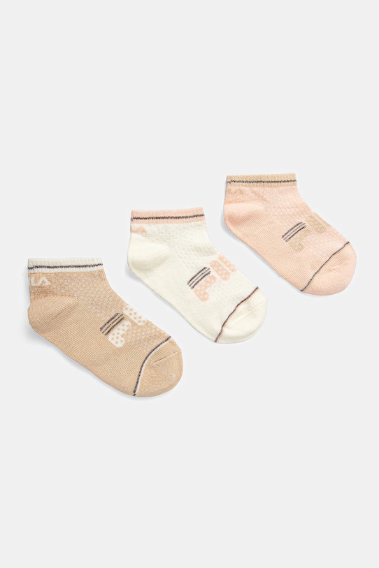 Детские носки 3 пары Fila, бежевый 
Детские носки 3 пары Fila, бежевый