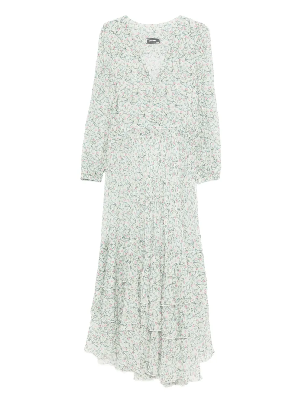 Платье с цветочным принтом и складками STYLAND, зеленый
Платье с цветочным принтом и складками STYLAND, зеленый