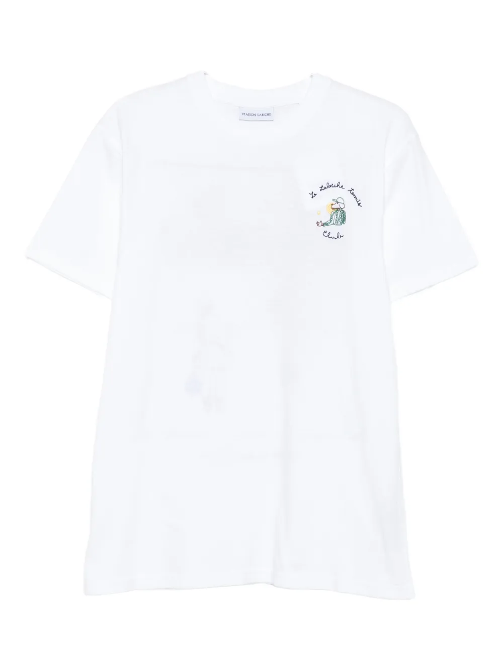 Футболка с вышитым кактусом Maison Labiche, белый 
Футболка с вышитым кактусом Maison Labiche, белый