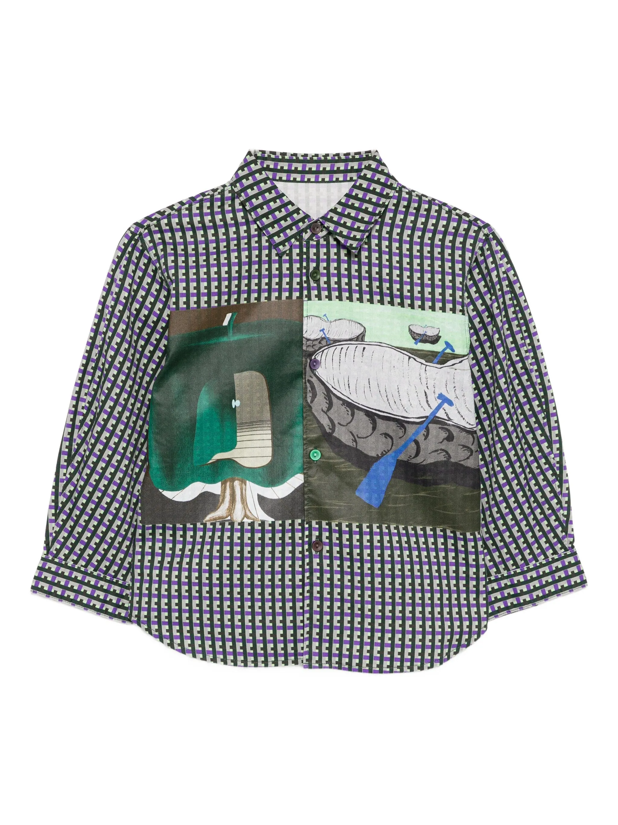 Рубашка с графичным принтом Jnby By Jnby, зеленый
Рубашка с графичным принтом Jnby By Jnby, зеленый