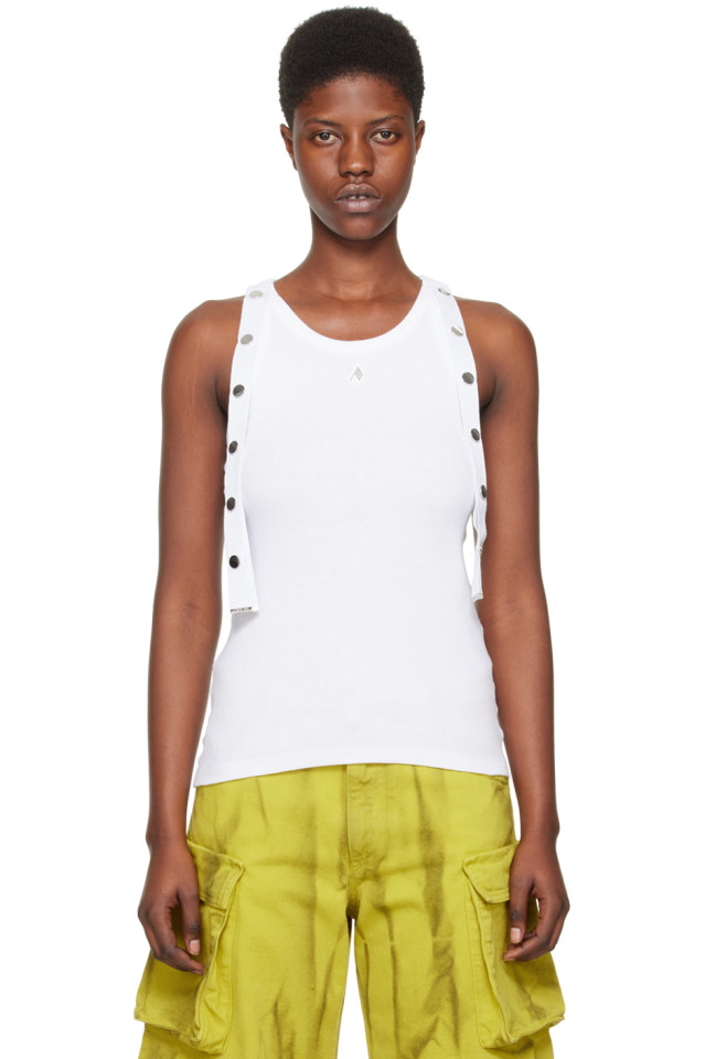 Топ с шипами The Attico, белый
Топ с шипами The Attico, белый