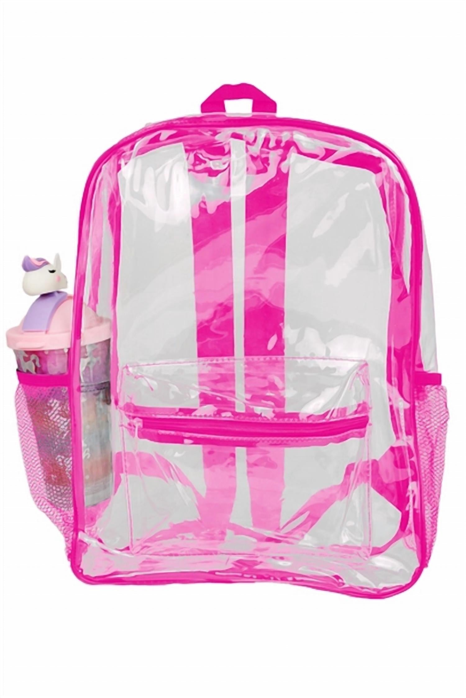 Женский рюкзак из прозрачного ПВХ с контурами, очень большой, розовый CAP ZONE
Женский рюкзак из прозрачного ПВХ с контурами, очень большой, розовый CAP ZONE