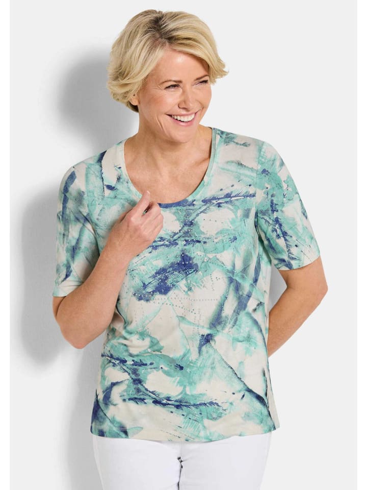 GOLDNER Укороченный размер: футболка из Джерси-Сити с бирюзовыми стразами / узорчатая, Зеленый, GOLDNER Укороченный размер: футболка из Джерси-Сити с бирюзовыми стразами / узорчатая
GOLDNER Укороченный размер: футболка из Джерси-Сити с бирюзовыми стразами / узорчатая, Зеленый, GOLDNER Укороченный размер: футболка из Джерси-Сити с бирюзовыми стразами / узорчатая