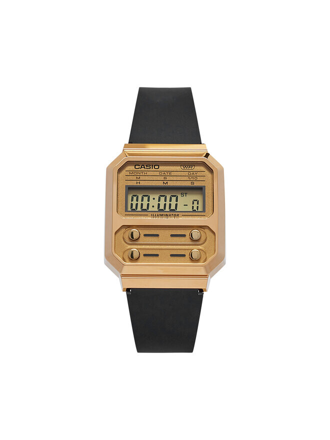 Часы A100WEFG-9AEF Casio, черный/золотой 
Часы A100WEFG-9AEF Casio, черный/золотой