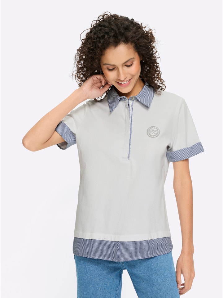 белая рубашка поло Heine
белая рубашка поло Heine