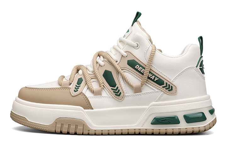 Кеды мужские, обувь для скейтбординга высокая рис абрикос зеленый Deerway
Кеды мужские, обувь для скейтбординга высокая рис абрикос зеленый Deerway