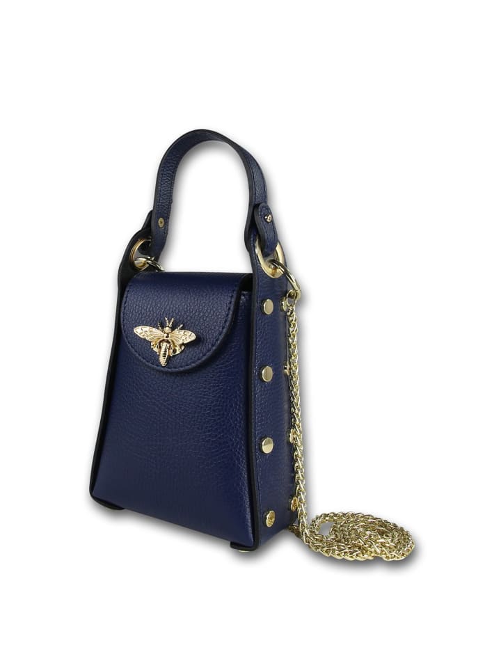 Кожаная сумка через плечо Toscanto, синяя, примерно 13 см Toscanto
Кожаная сумка через плечо Toscanto, синяя, примерно 13 см Toscanto