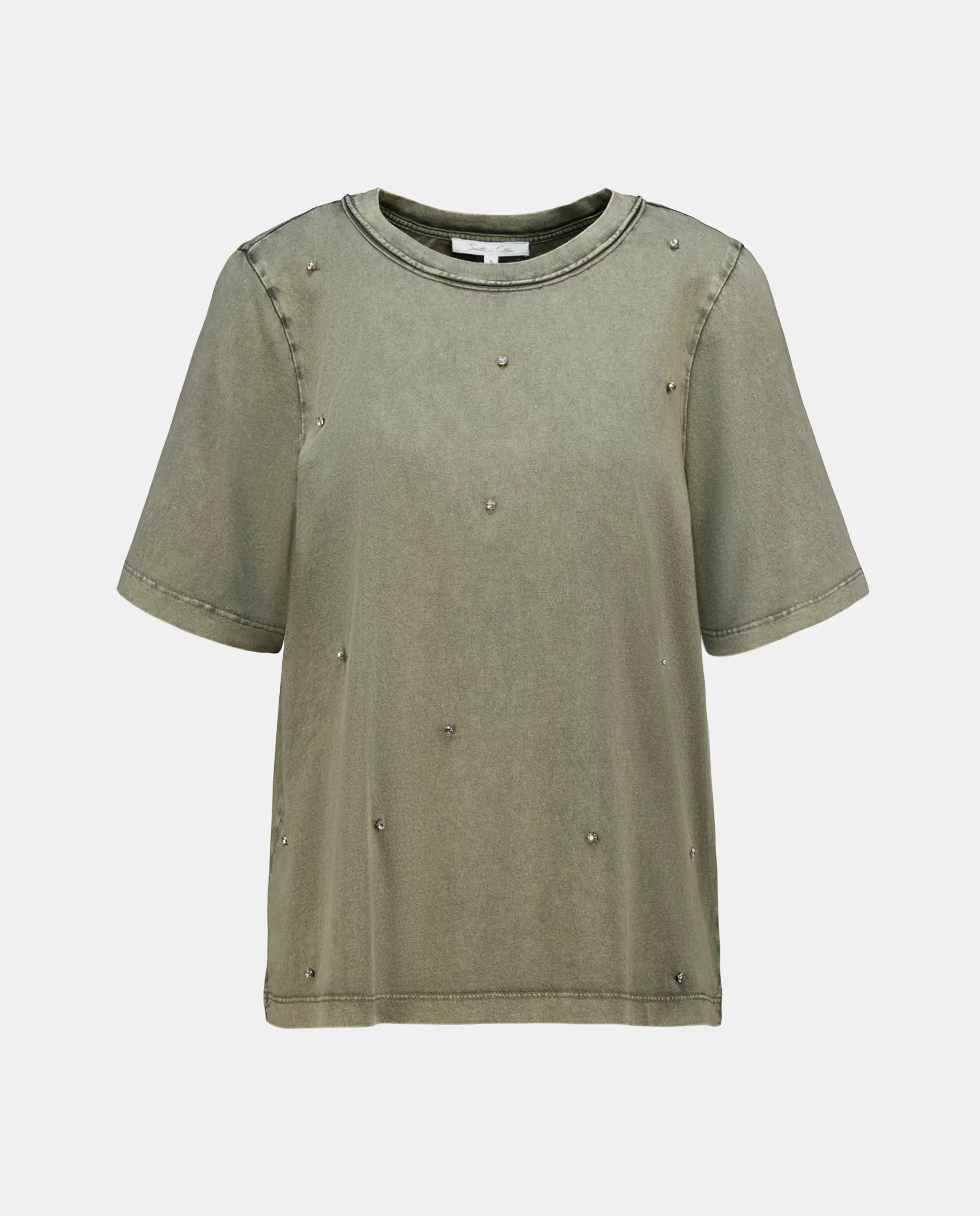 Женская однотонная футболка с коротким рукавом Southern Cotton, цвет 520 Kaki
Женская однотонная футболка с коротким рукавом Southern Cotton, цвет 520 Kaki