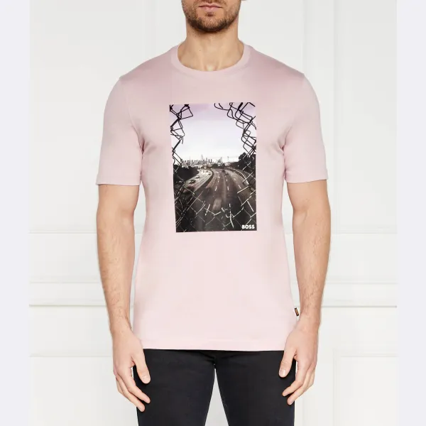 Городская футболка стандартного кроя Boss, розовый
Городская футболка стандартного кроя Boss, розовый