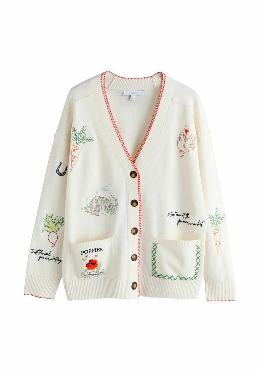 Кардиган Next Cardigan, Ecru Embroidered/White
Кардиган Next Cardigan, Ecru Embroidered/White