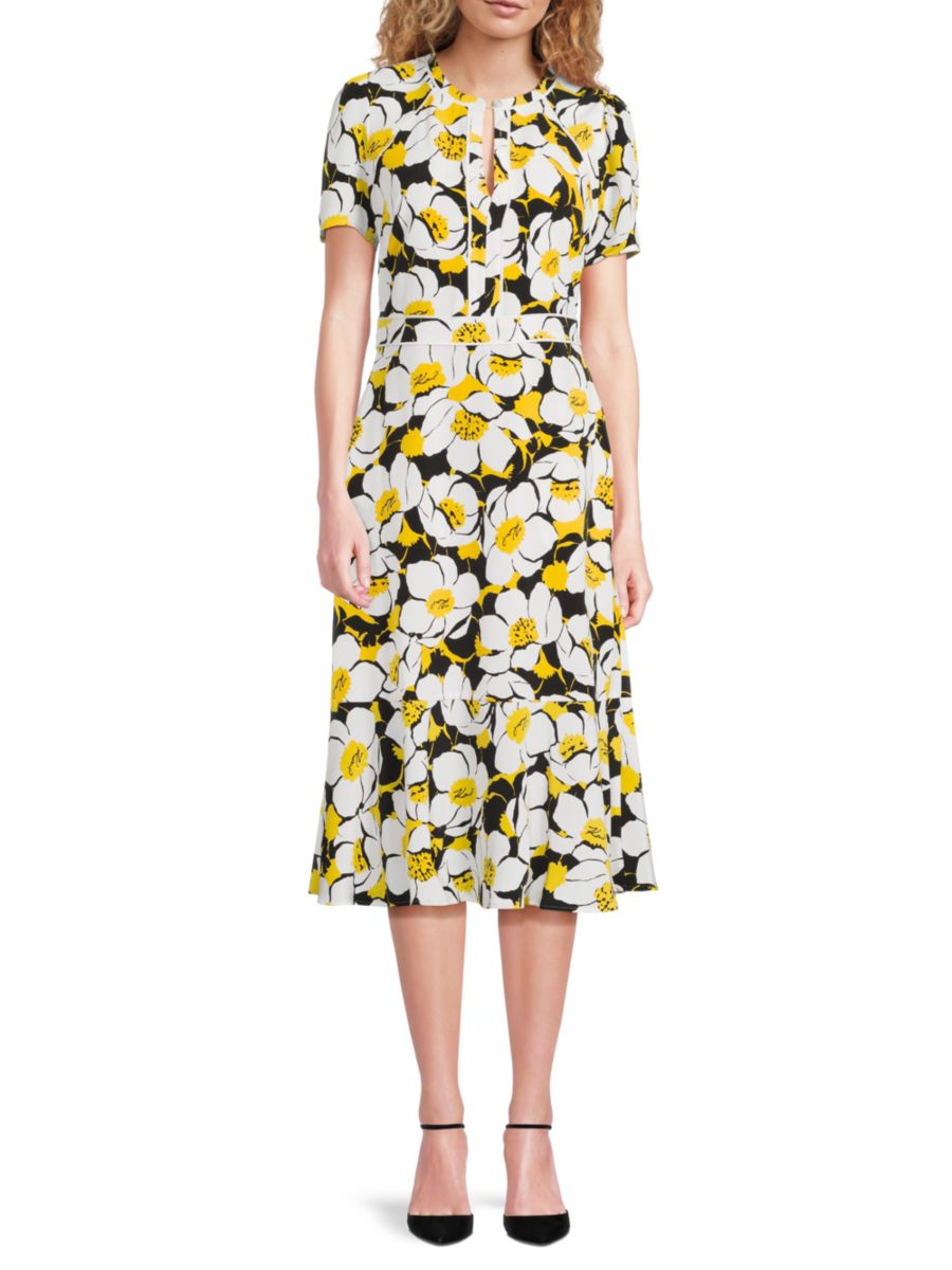 Платье миди с вырезом-замочной скважиной и принтом Karl Lagerfeld Paris, цвет Daffodil Cream Multi
Платье миди с вырезом-замочной скважиной и принтом Karl Lagerfeld Paris, цвет Daffodil Cream Multi