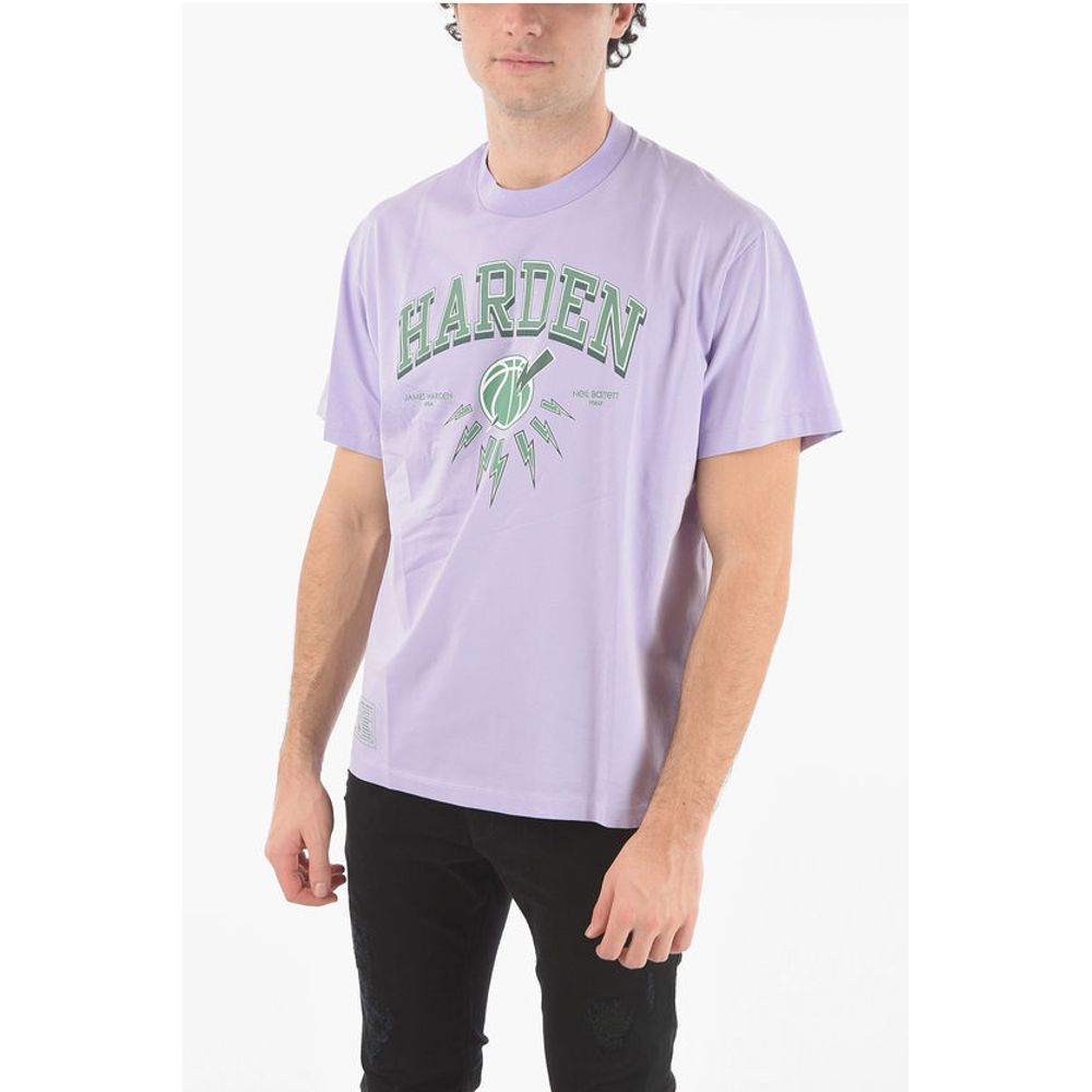 Футболка с круглым вырезом и логотипом JAMES HARDEN x NEIL BARRETT Neil Barrett, Purple 
Футболка с круглым вырезом и логотипом JAMES HARDEN x NEIL BARRETT Neil Barrett, Purple
