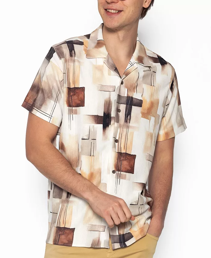 Мужская рубашка с принтом по всей поверхности в стиле кемп Ron Tomson, коричневый
Мужская рубашка с принтом по всей поверхности в стиле кемп Ron Tomson, коричневый